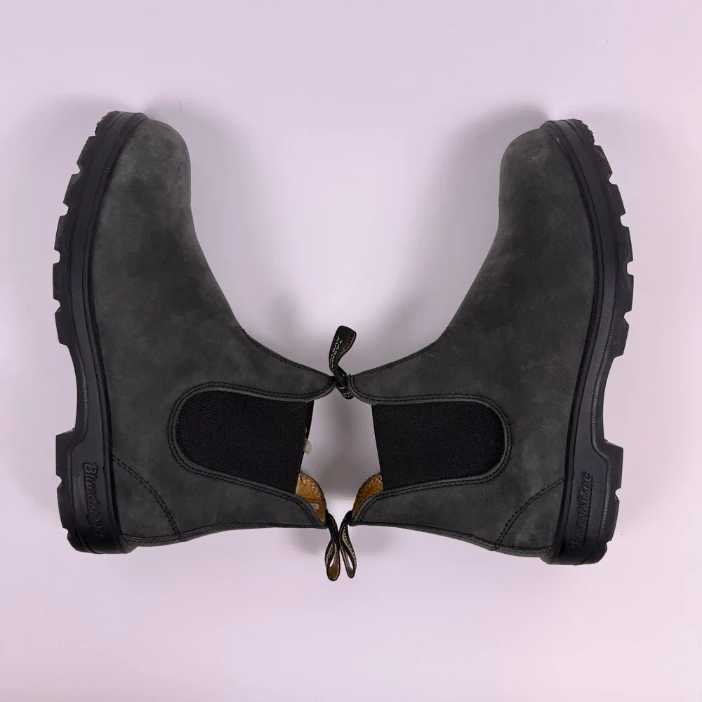 Blundstone 587 Chelsea Boots Rustic Black Leather Men's US 10 AU 9 Comfort